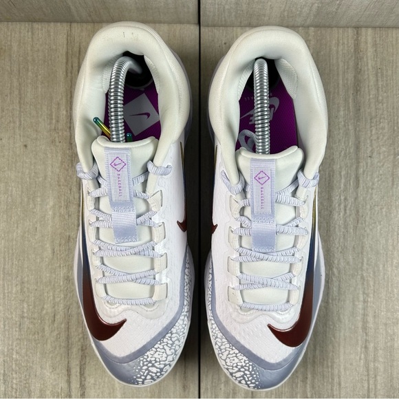 NEW Nike Alpha Huarache Elite 4 Low Baseball Cleat fd2745-106 Men’s Size 7.5 - Picture 6 of 11